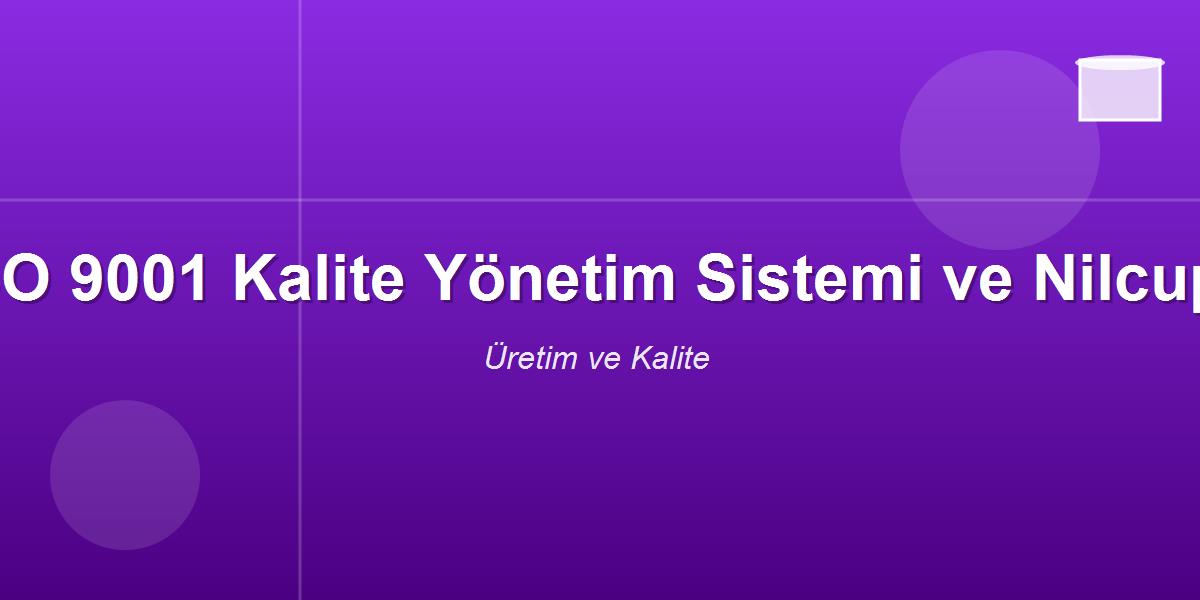 ISO 9001 Quality Management System and Nilcup